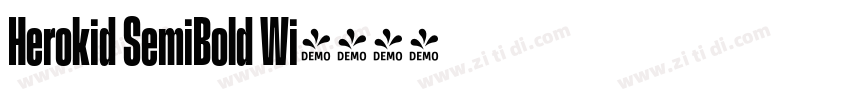 Herokid SemiBold Wi字体转换